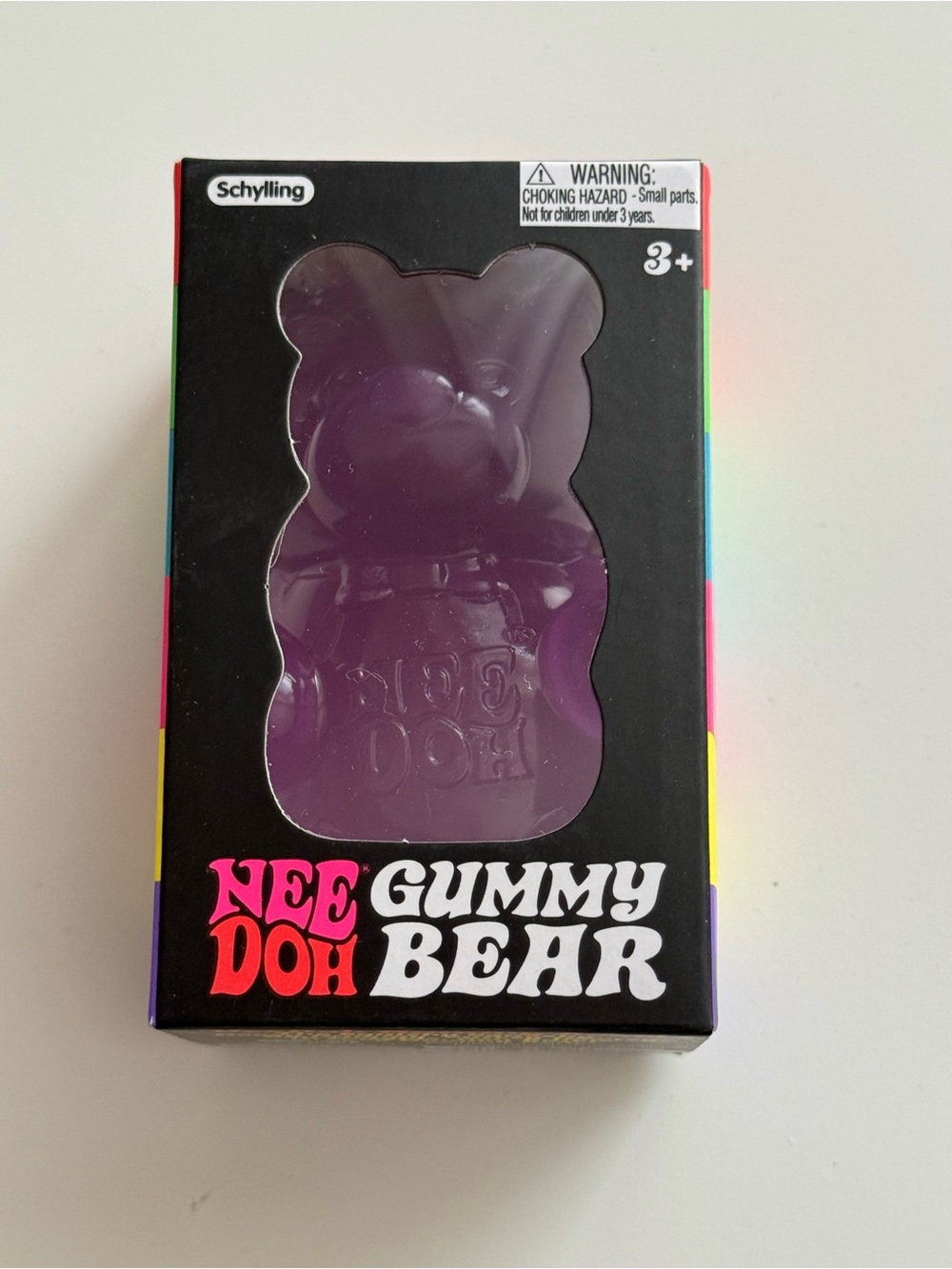 Schylling Purple Nee Doh Needoh Gummy Bear Squishy Authentic New